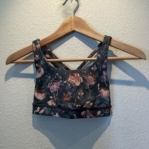 Lululemon women’s floral print sports bra size 2